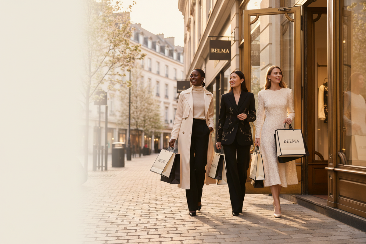 Belma Fashion luxury shopping hero banner